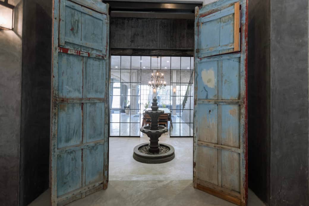 Hallway connecting the "Dojo" and the main house