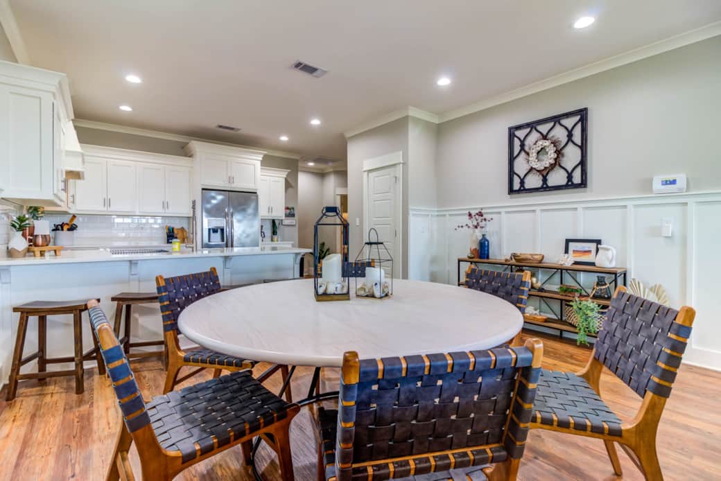 Great dining table for also putting together puzzles or playing games with family and friends