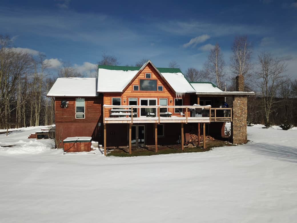 Cabin from the yard