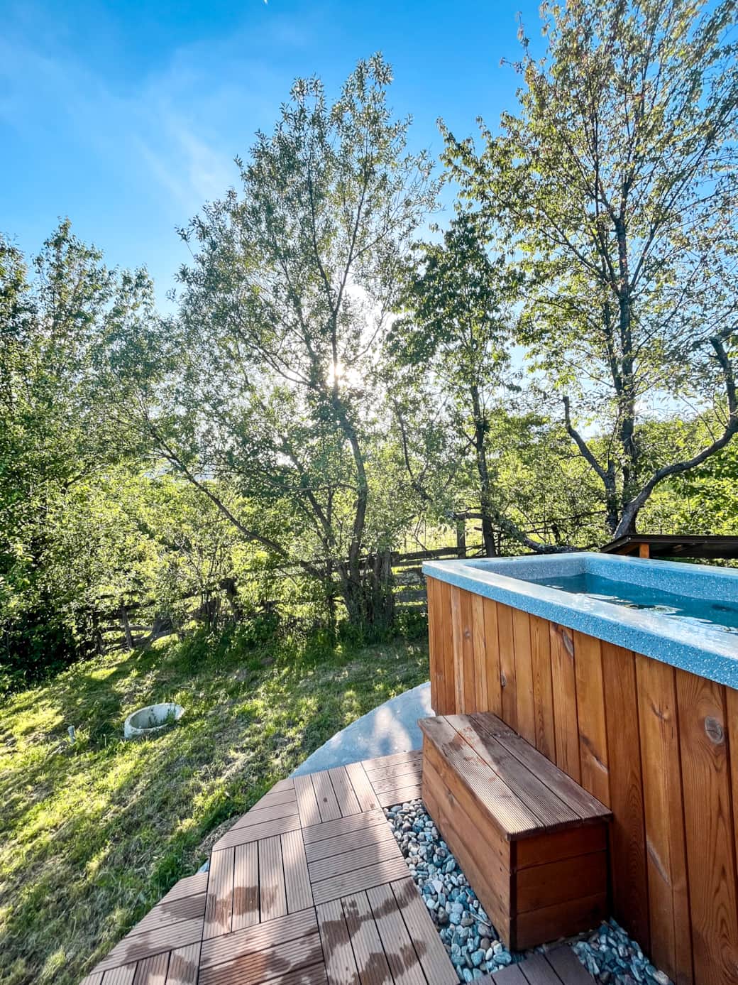 Private hottub Private hottub