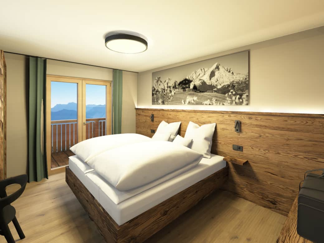 Schlafzimmer 2 - Bett mit Aussischt