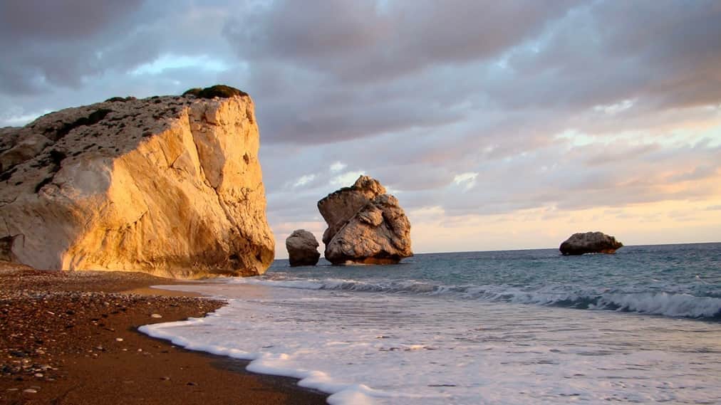 Aphrodite's Rock on the Cyprus coast