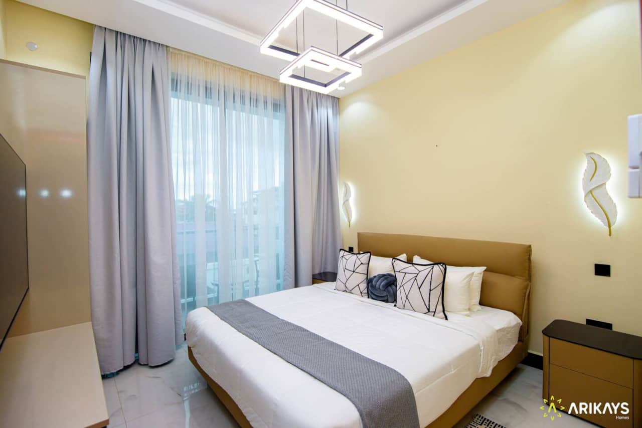 master bedroom with Smart TV
second floor