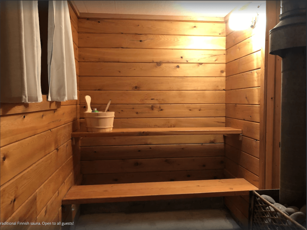Enjoy our traditional Finnish sauna, open to all guests!