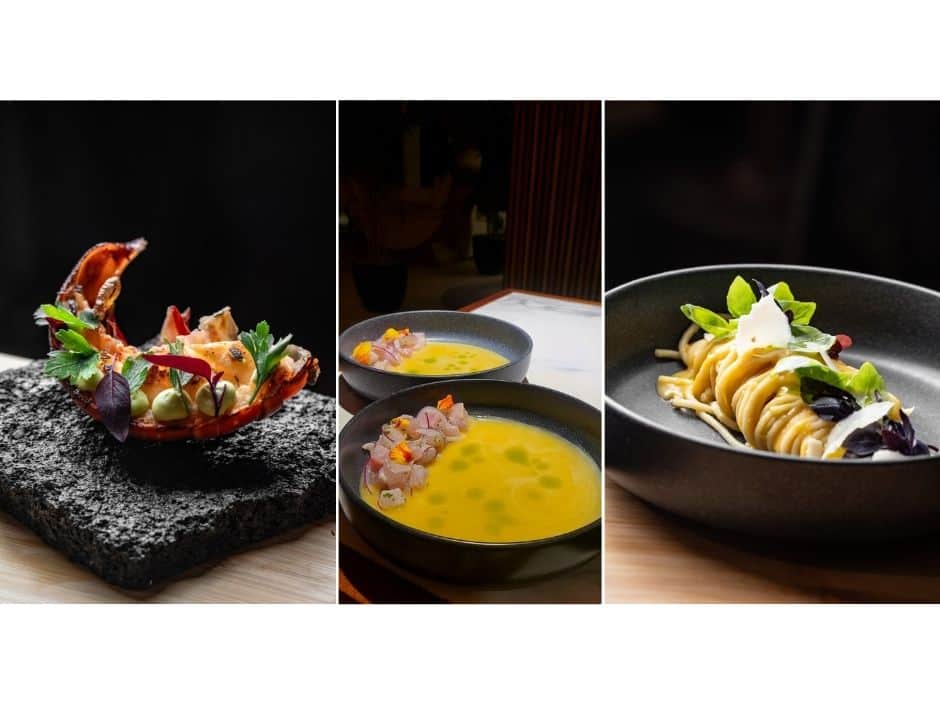 Private chef dishes at Villa Sueño.