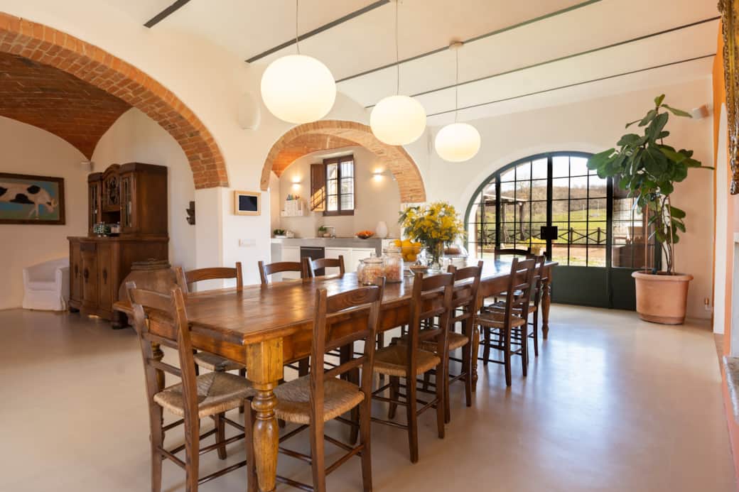 Large indoor dining area for shared meals and gatherings