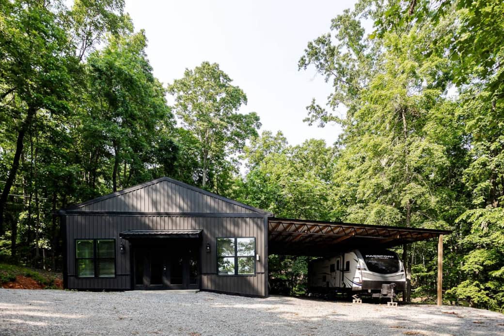 Front of Barndominium