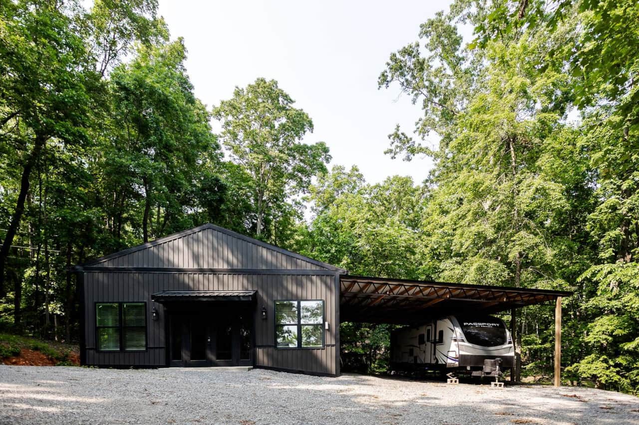 Front of Barndominium