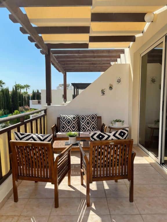 Comfy outdoor seating