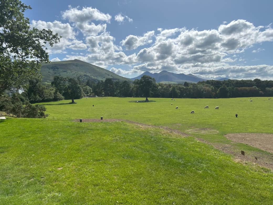 View of Strickeen and carrauntoohil from outdoor patio area