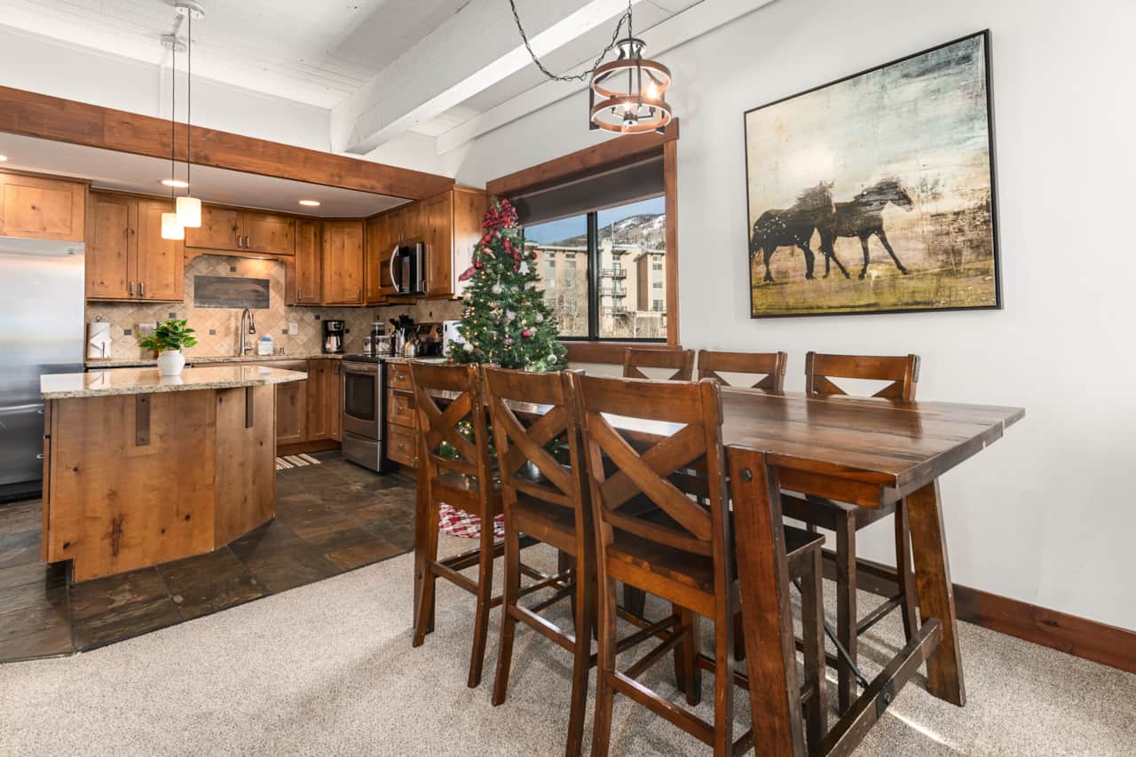 Open living room and kitchen