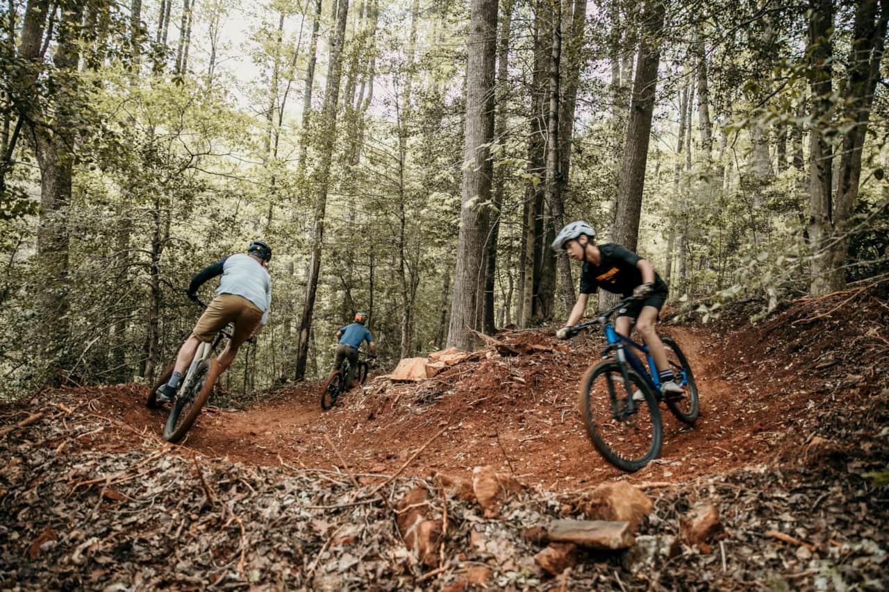 Almost a mile of mountain bike trails