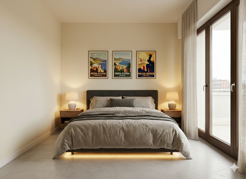 Il Niro Living Bedroom 1 rendered