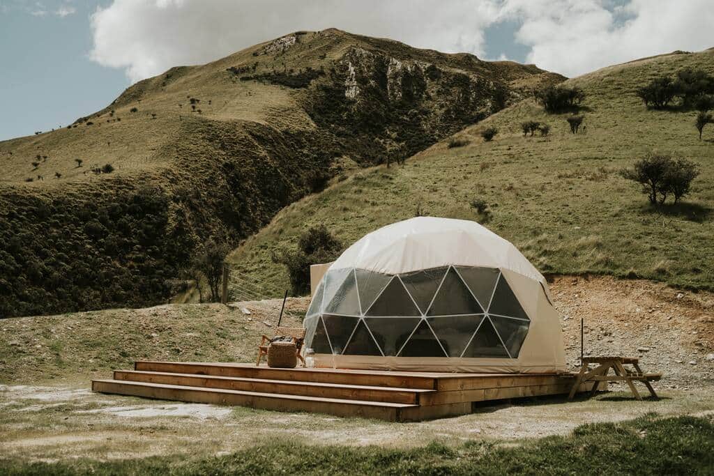 Private dome with no other guests in sight.