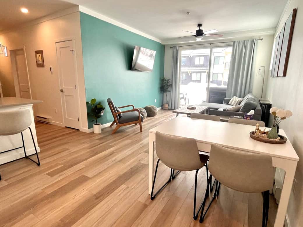 Please note we have recently added a splash of color to the living room!
