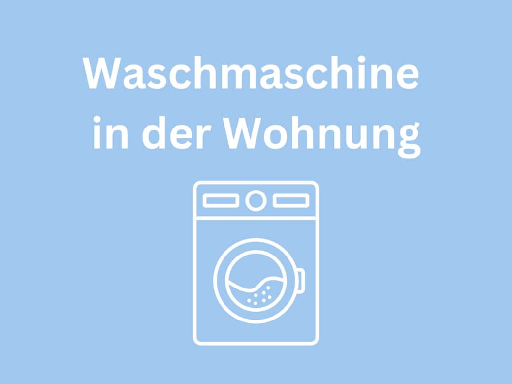 Waschmaschine in der Wohnung