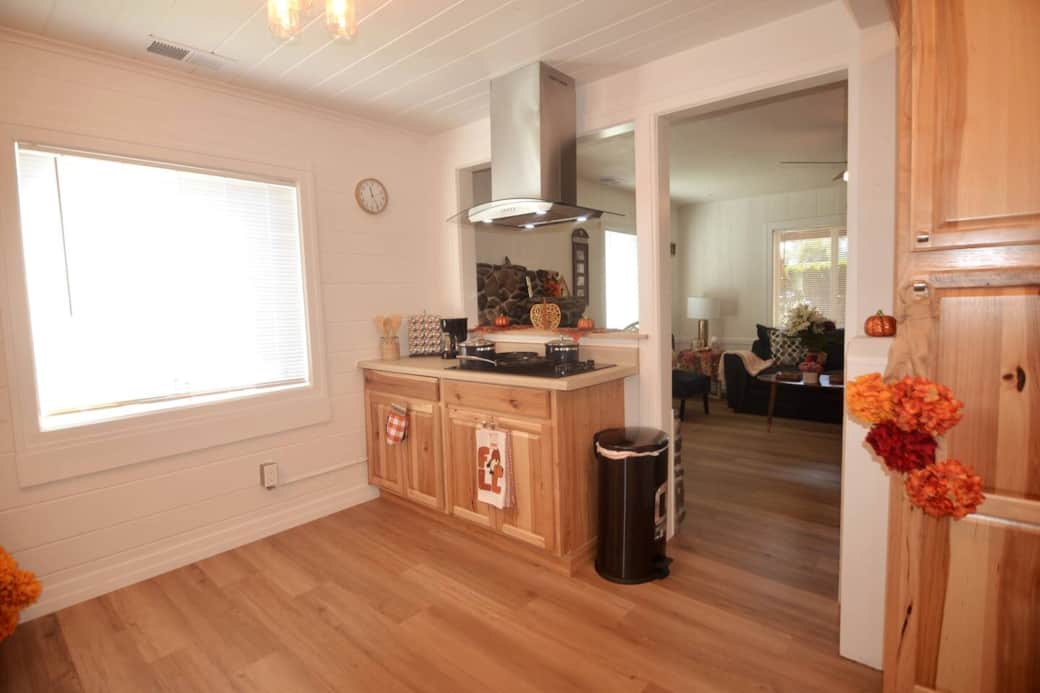 Every amenity you need in this adorable kitchen.