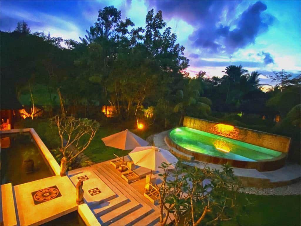 Night Pool & Garden View