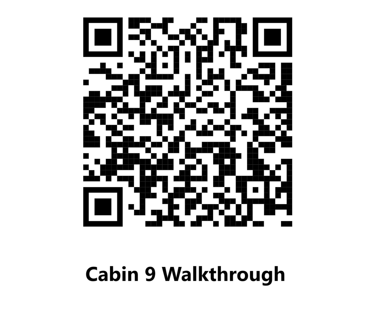 Cabin 9 QR Code Walkthrough