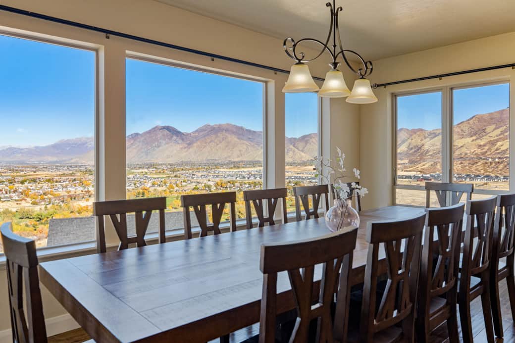 Main Floor Dining - 3 Sided Views and Seating for 12