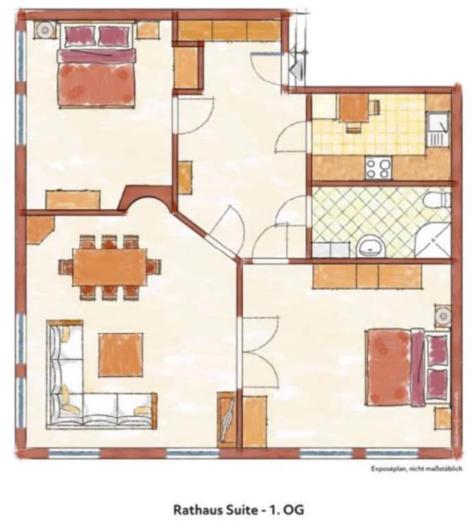 Grundriss Rathaus-Suite