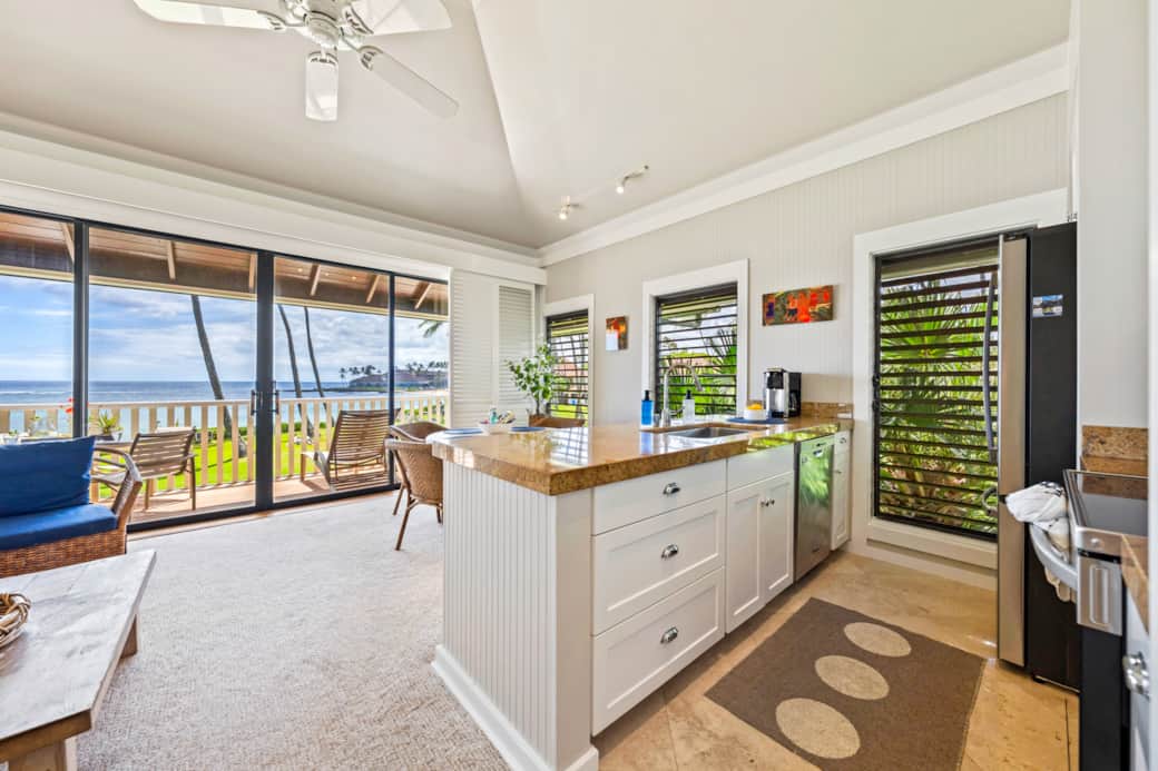 Prepare meals overlooking this view