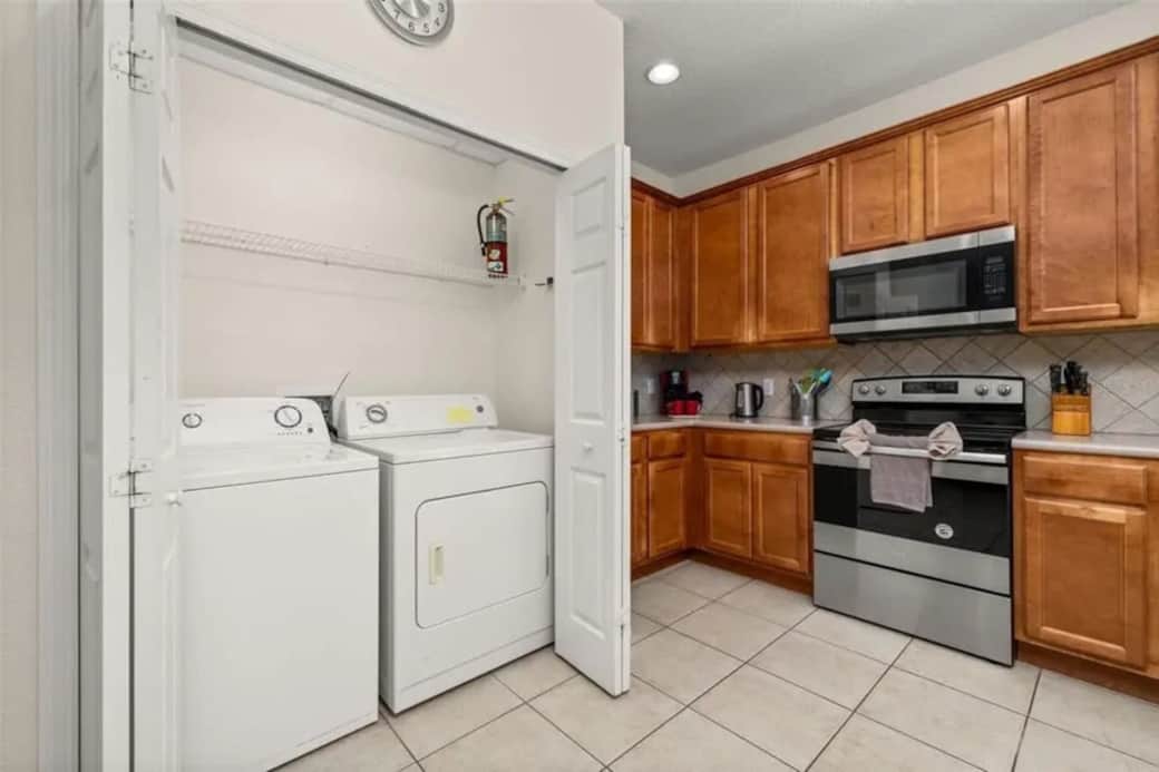 Laundry within the kitchen