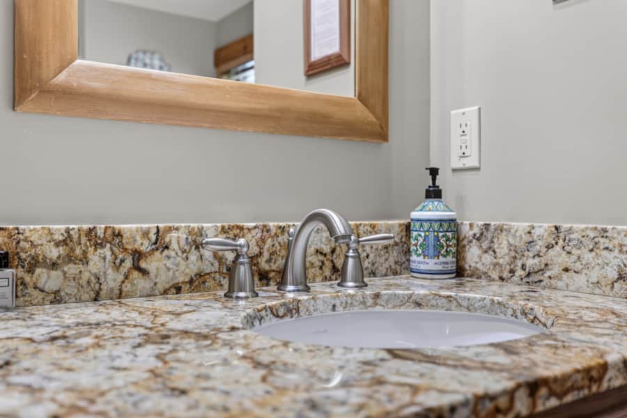 Granite bathroom vanity