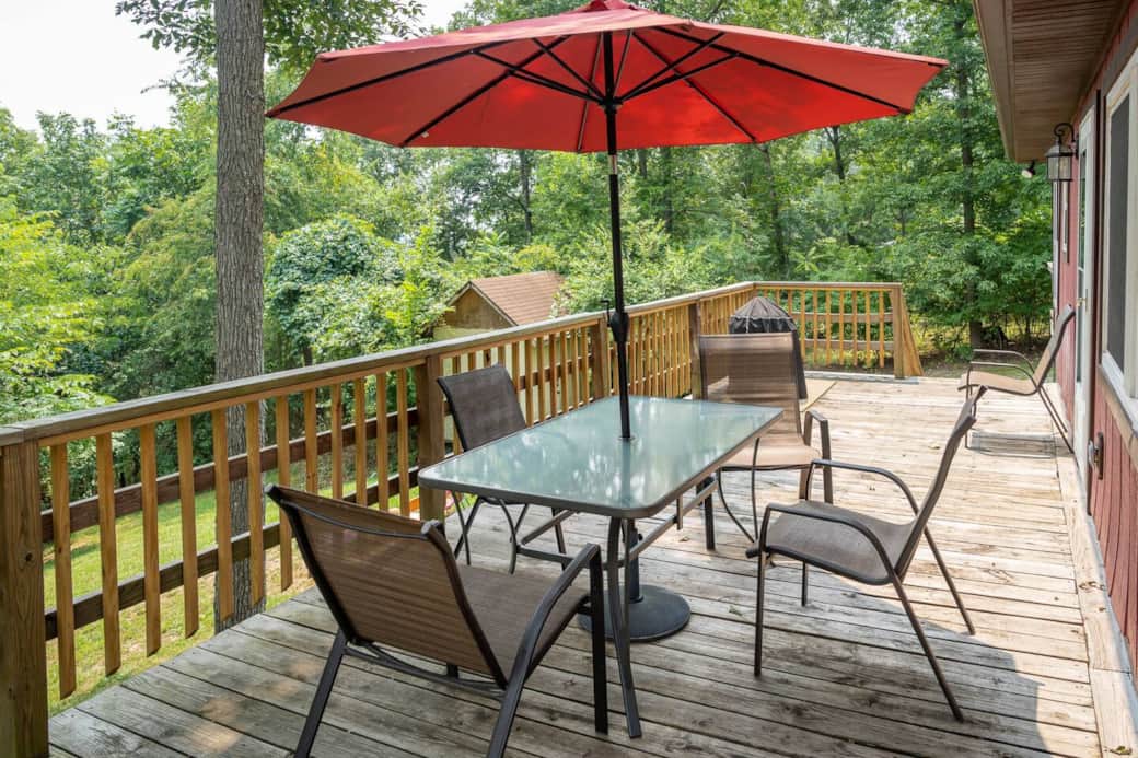 back deck for grilling and relaxing while enjoying natures beauty back deck for grilling and relaxing while enjoying natures beauty