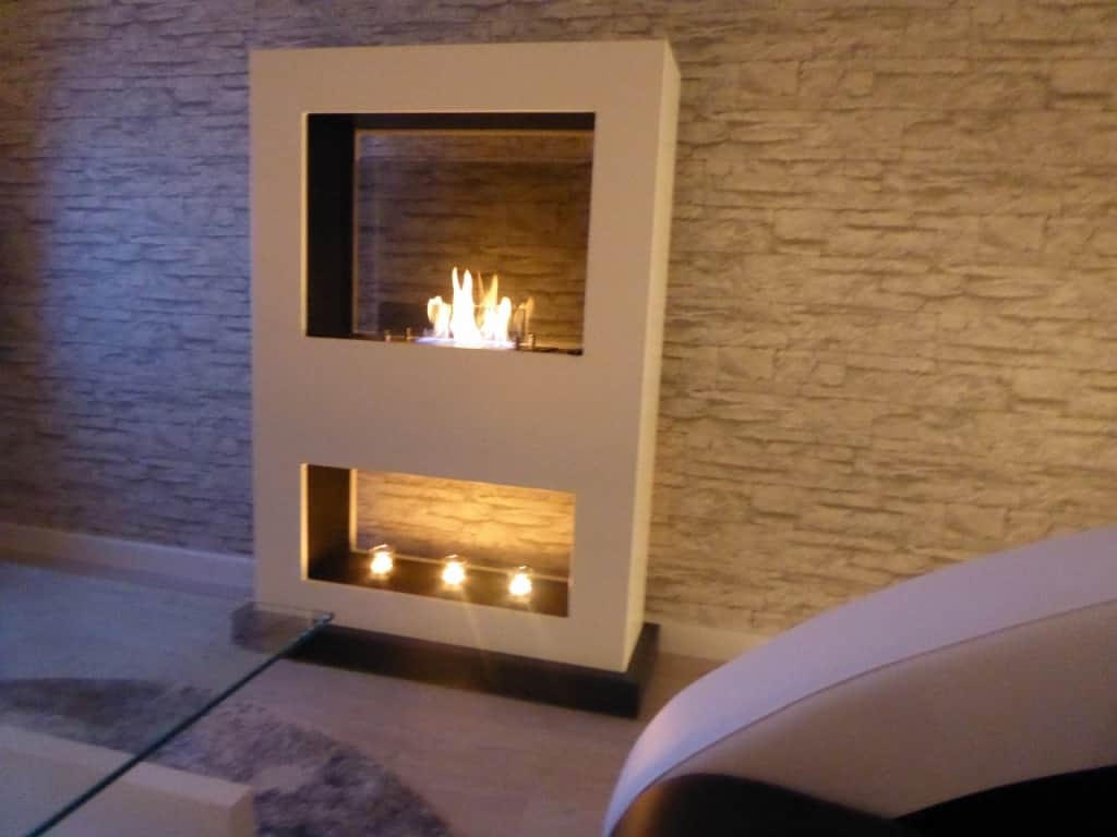 Bioethanol fireplace for a cozy atmosphere 