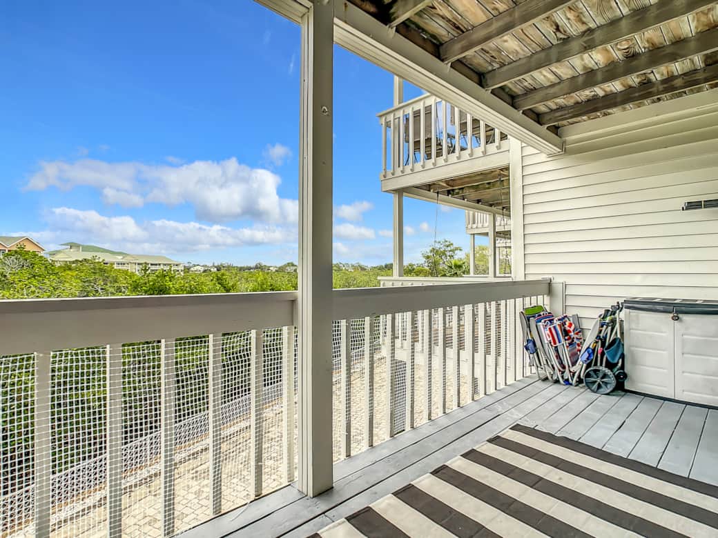 Overlooking the mangroves with peekaboo views of the gulf and bay 