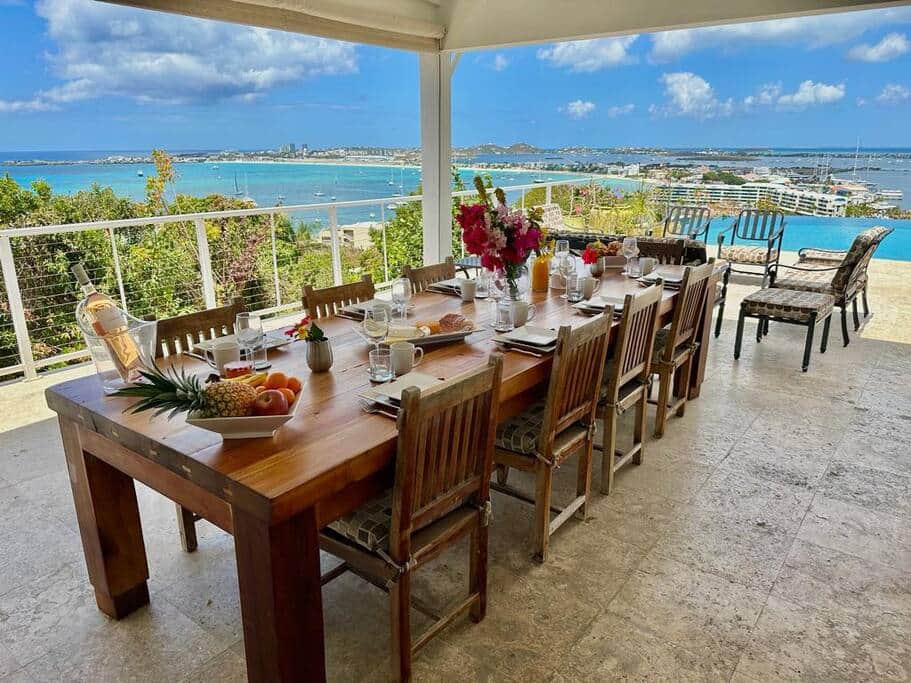 Outside dining