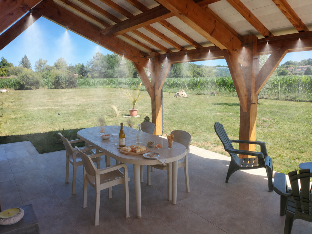 Terrasse brumisateur apéro