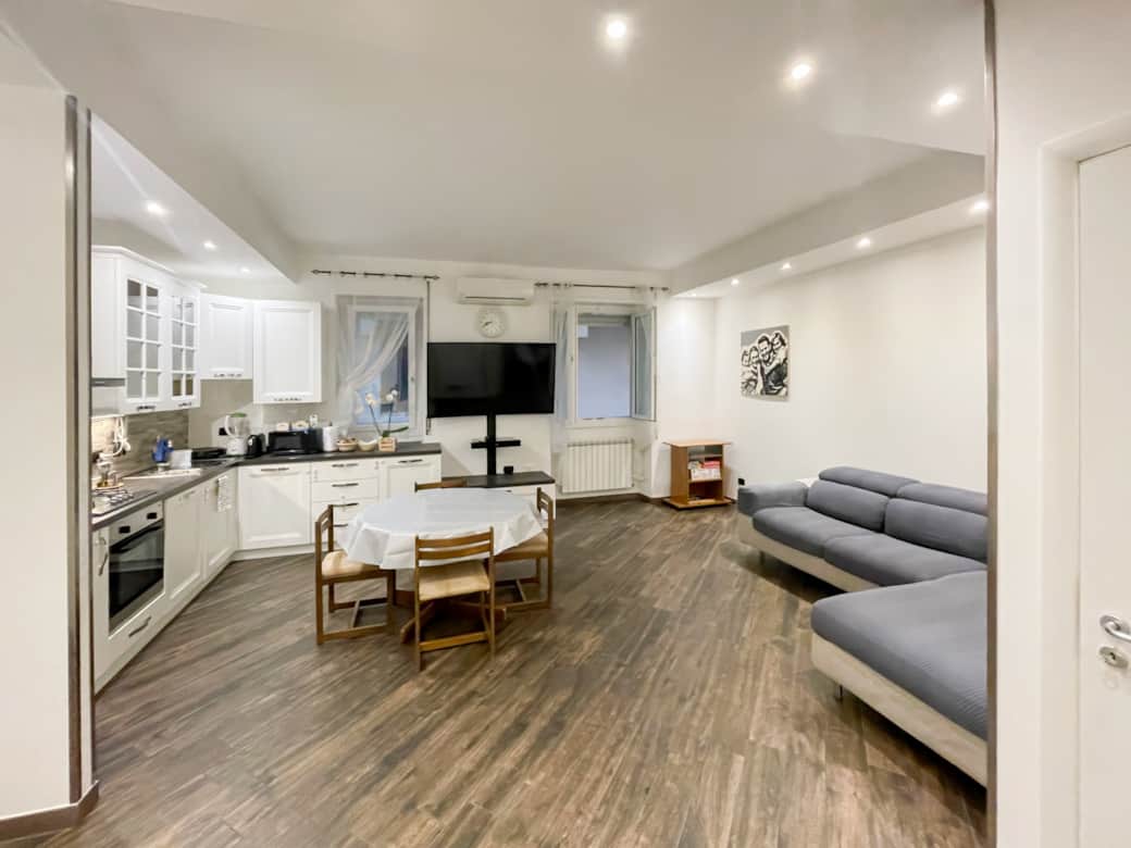 Salone con cucina_Living room and Kitchen_Salon cu Bucatarie_Зал с кухней