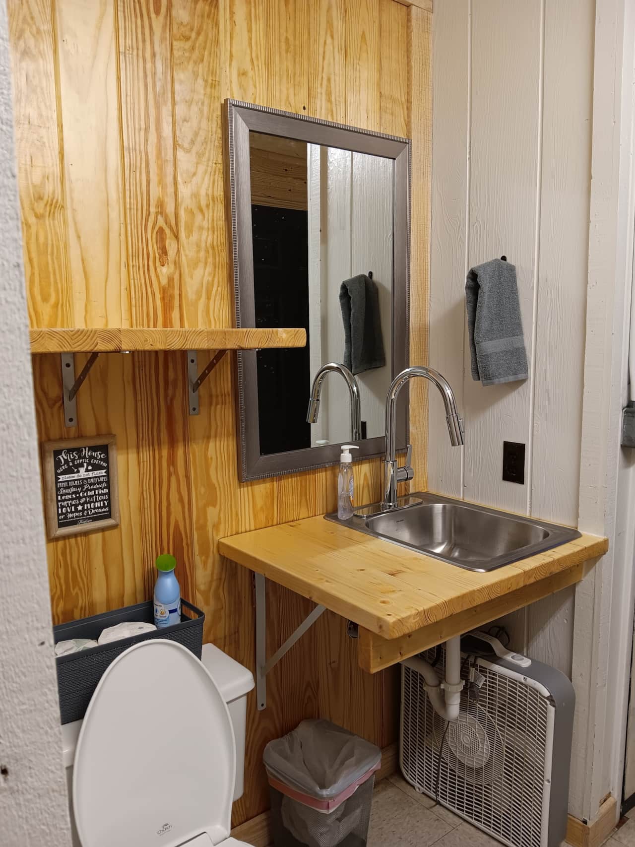 Camp bathroom