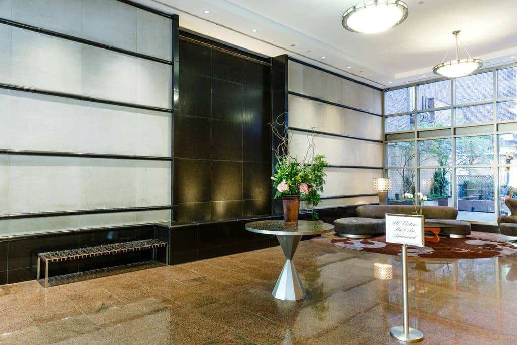 Modern Lobby with Doorman