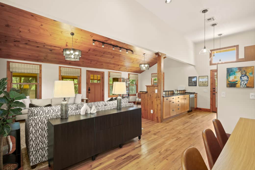 Dining, Living and Kitchen & Bar