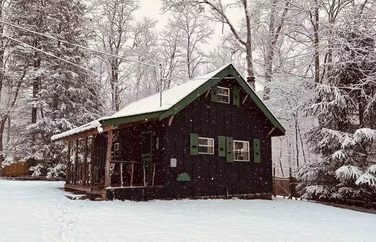 Perfectly cozy cabin for hibernating
