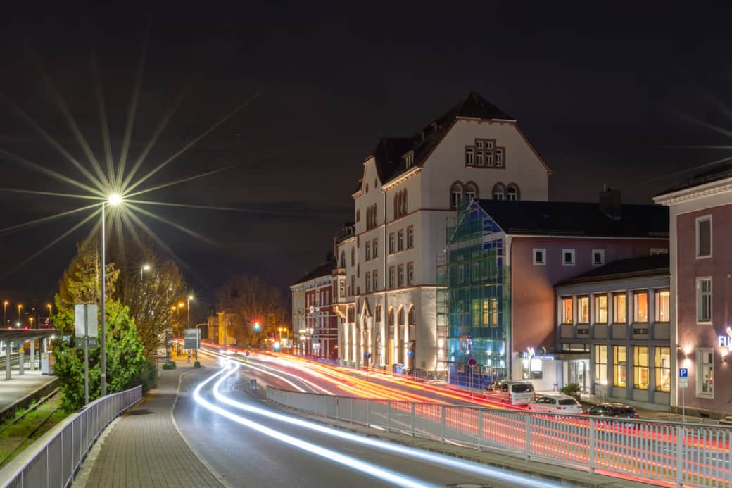 Der LöwenBau bei Nacht