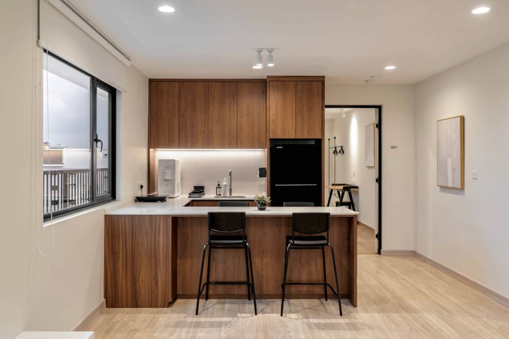 Dining area. Kitchen