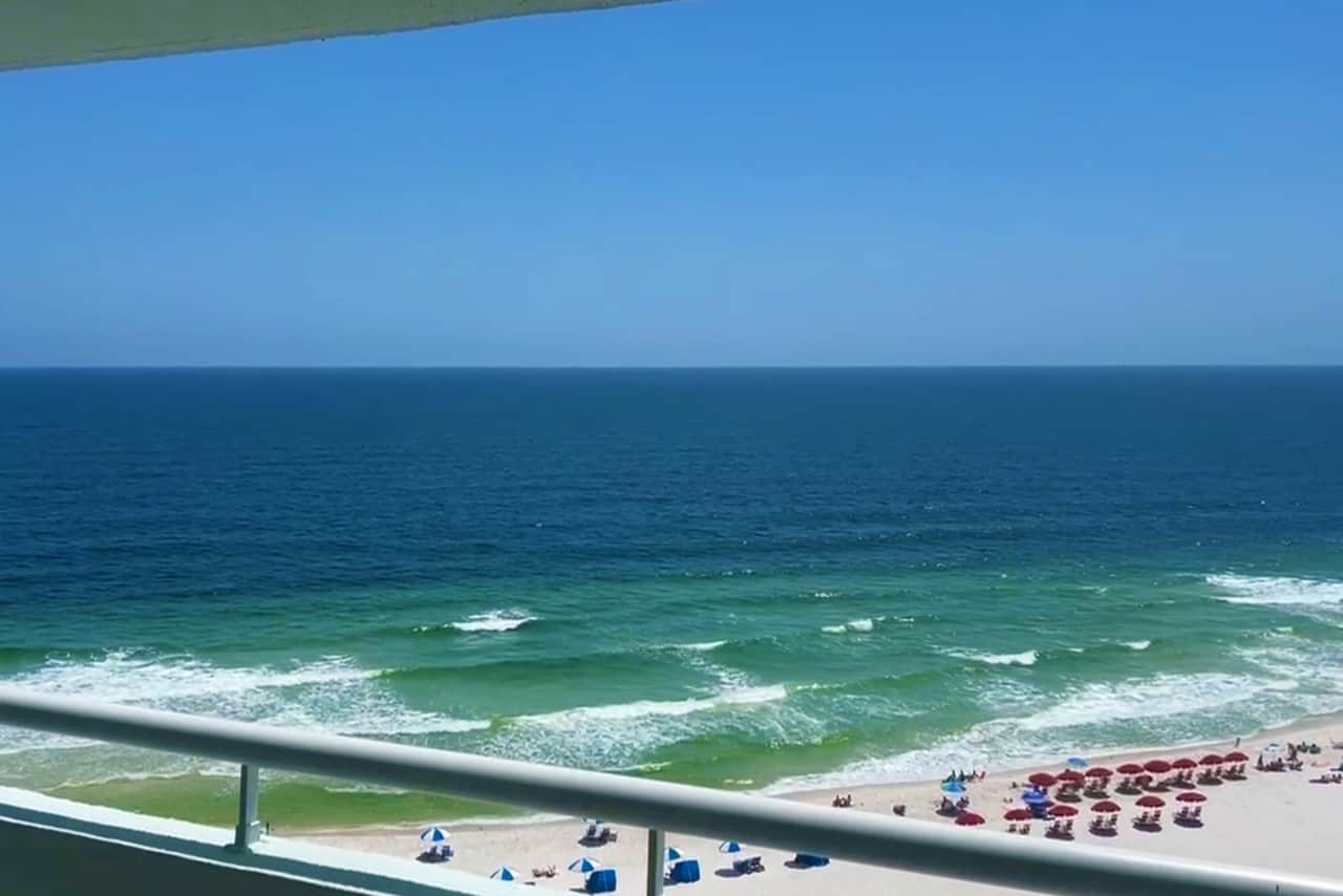 Perdido Sun Resort Unit 1012 Gulf View form Balcony