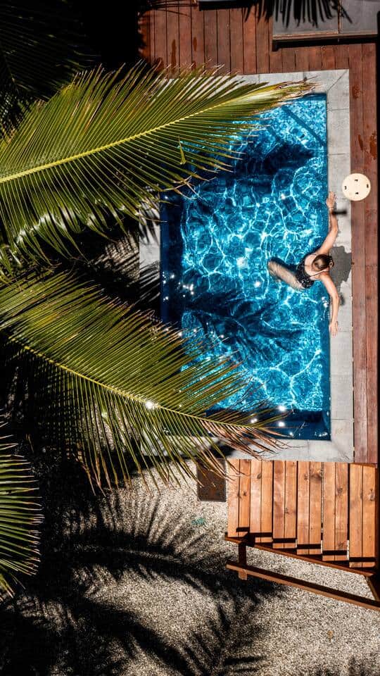 Plunge pool aerial view