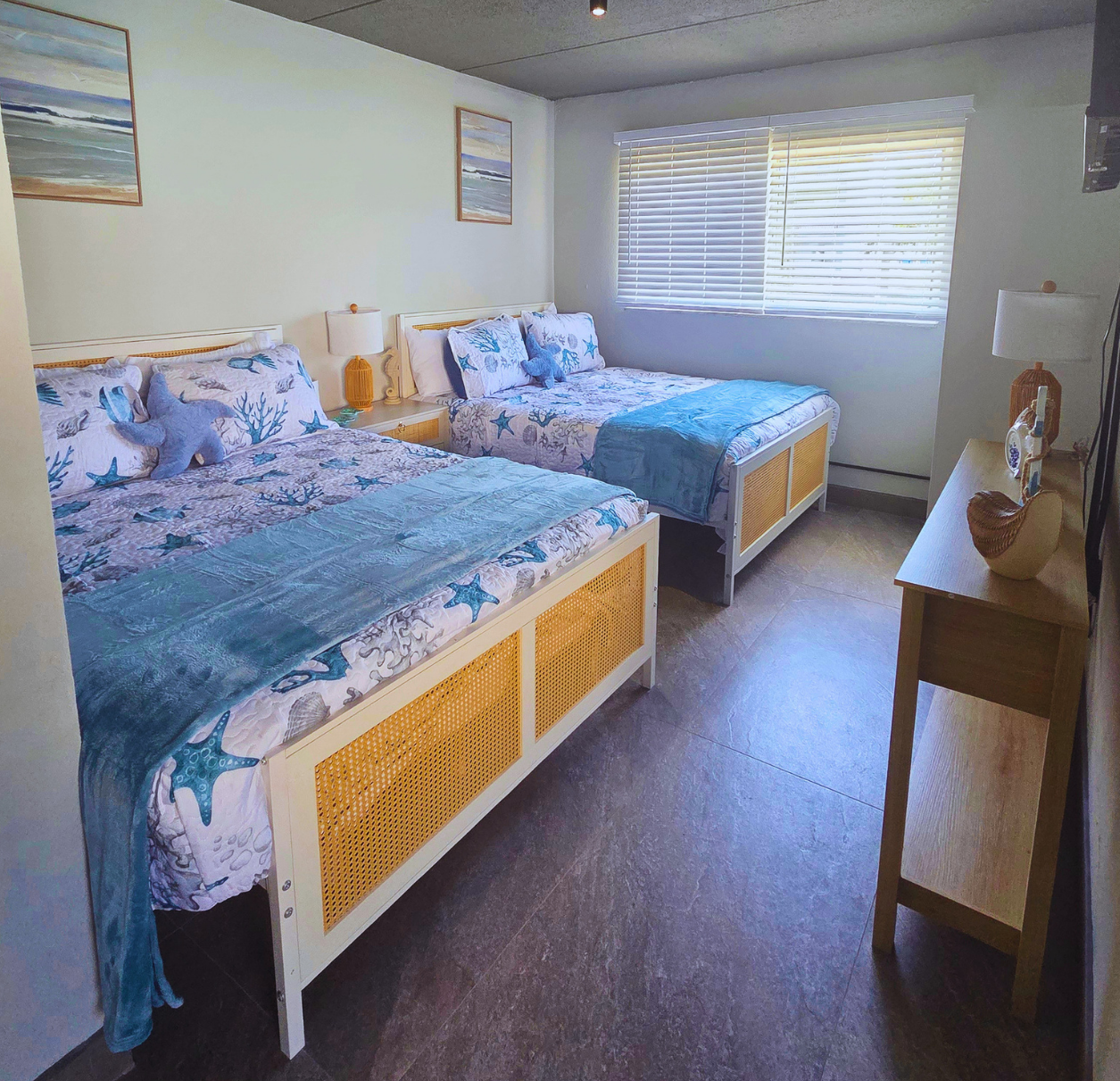 Relax in comfort with queen beds, a full kitchen, and a private bath. Treasure Island, FL