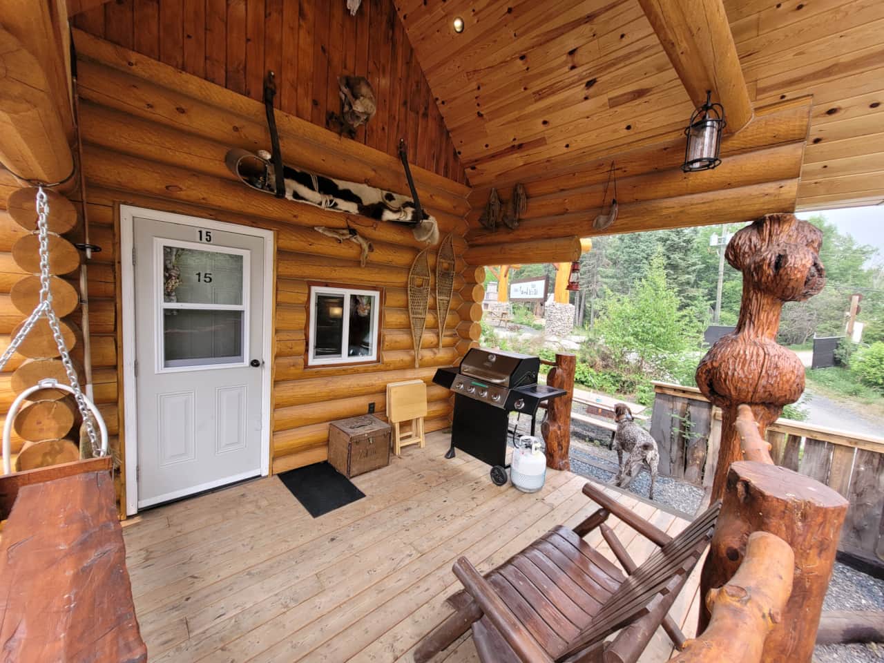 Trapper covered deck 