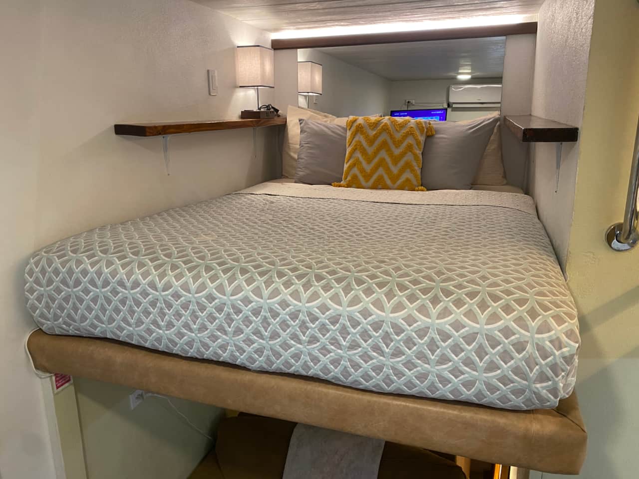 Cozy Queen Loft bed.