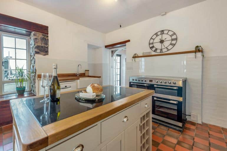 Kitchen diner seat 13, range cooker, dishwasher, tall fridge freezer, nespresso coffee maker