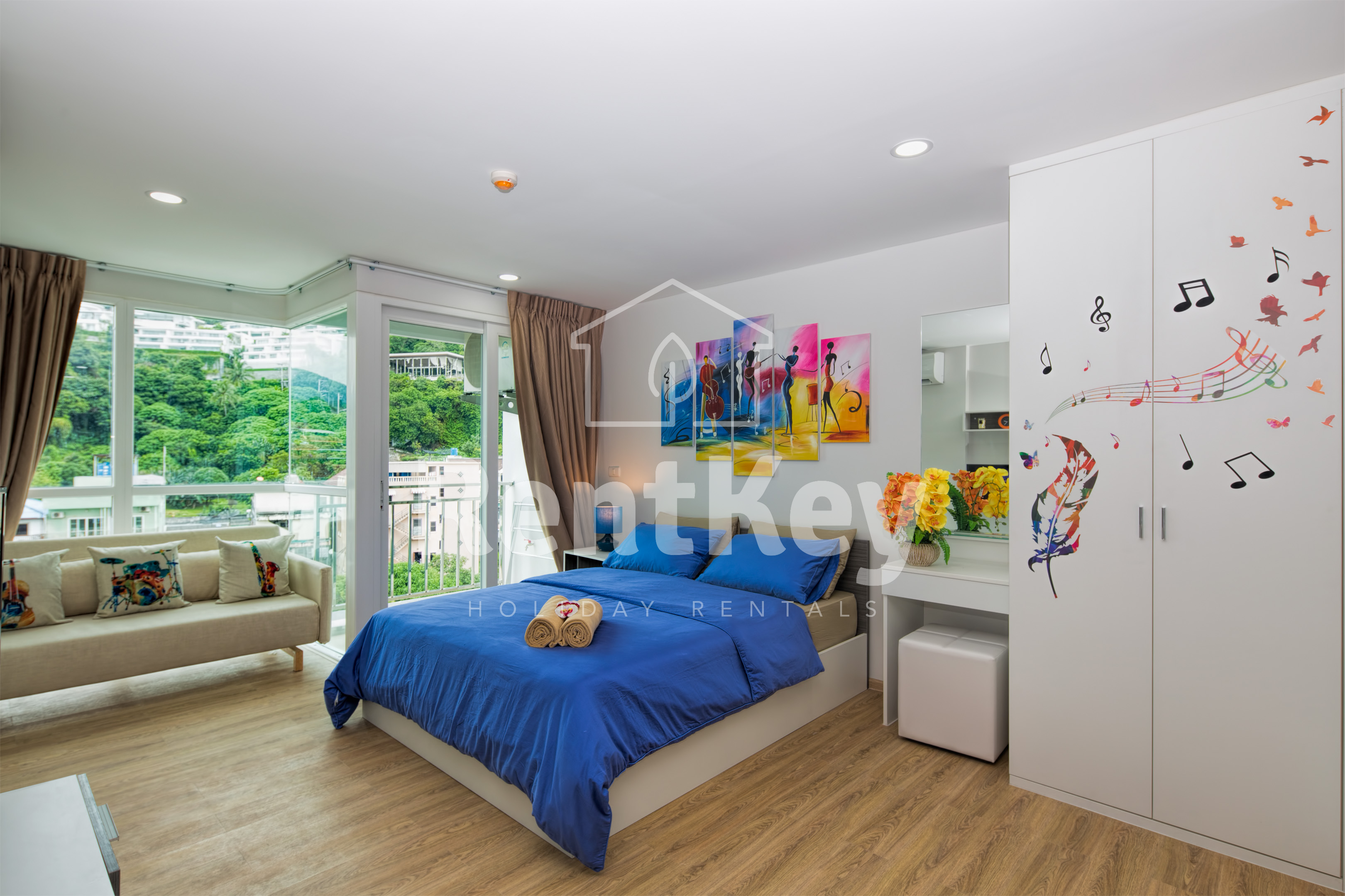 RK026 Great mountain view Studio 8 Floor@Kata beach-900m