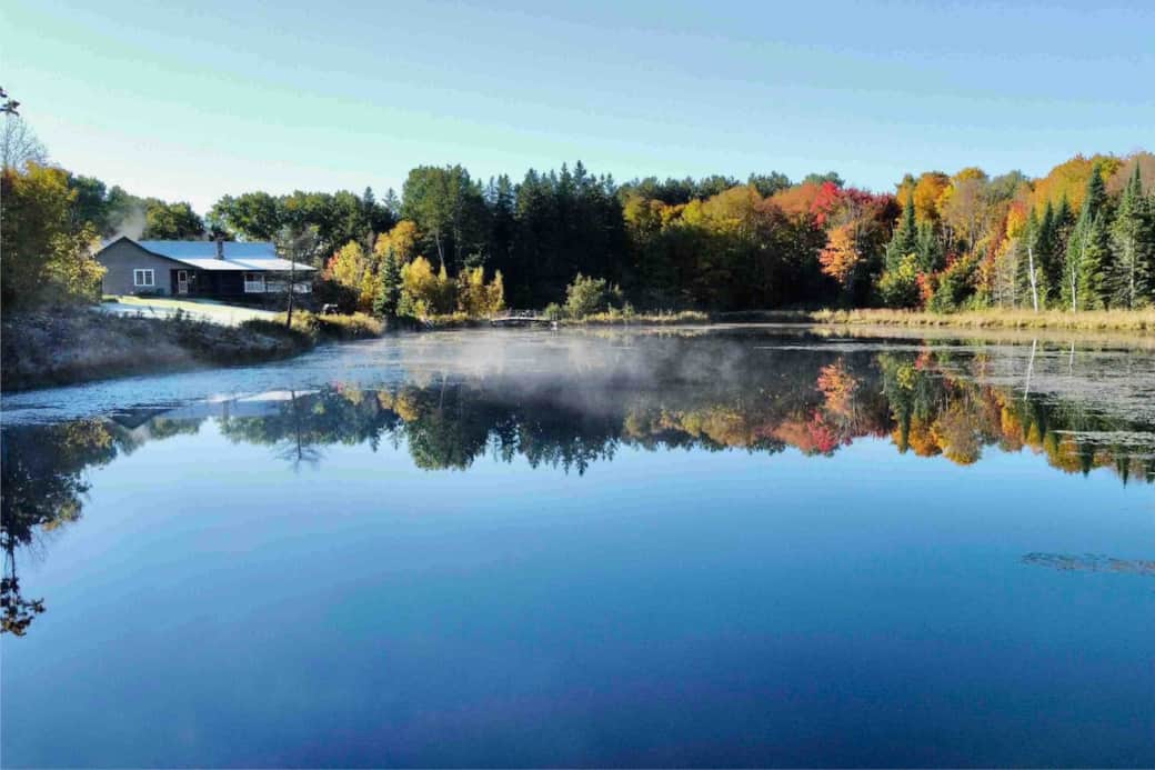 Misty morning from the water