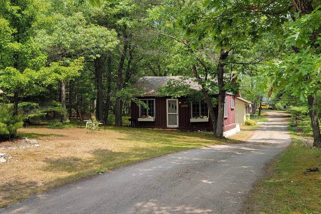 Our Sage Cottage is in amongst the trees.