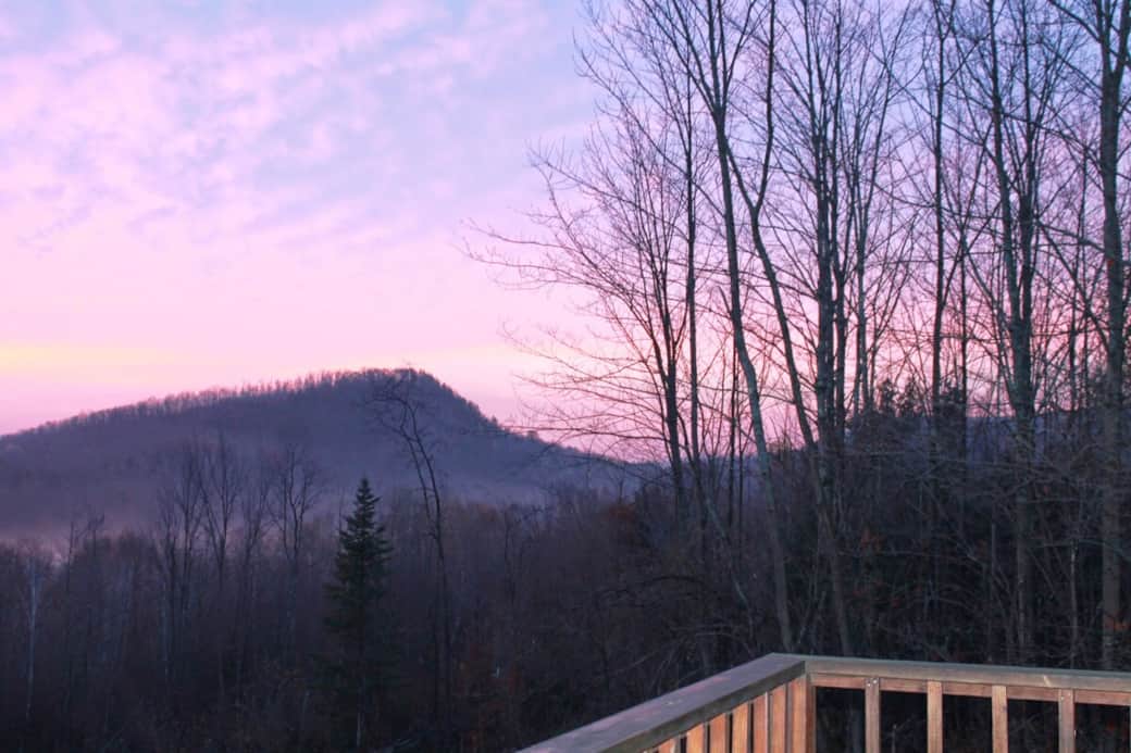 View from deck